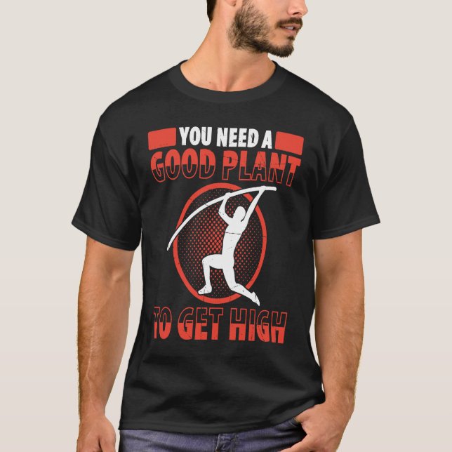 T-shirt Pole Vault For Athletics Bar High Jumper Track And (Devant)