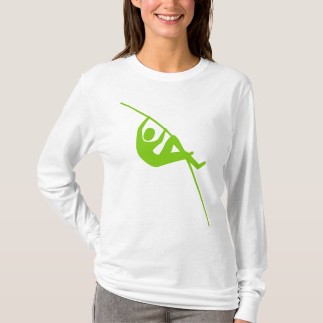 T-shirt Pôle Vaulting - Martian Green (Devant)