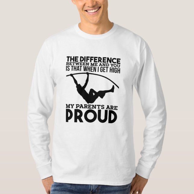 T-shirt Pole Vaulting Sport (Devant)