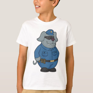 T-shirt Police à chiens
