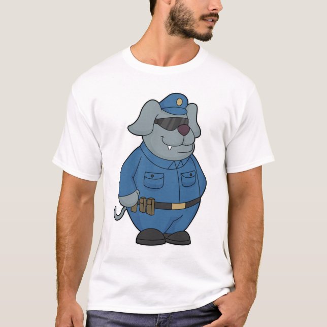 T-shirt Police à chiens (Devant)