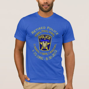T-shirt Police à la retraite Patch VVV Shirt
