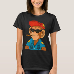 T-shirt Police Ape NFT Agent Monétaire Thématique