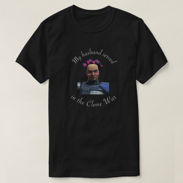 T-shirt Police blanche du capitaine Rex Husband .png (Design devant)