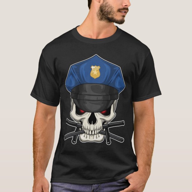 T-shirt Police casquette de la police (Devant)