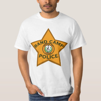 T-shirt Police de camp de bande