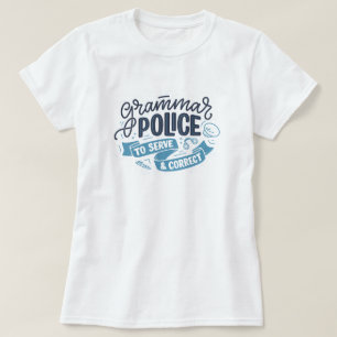 T-Shirt Police de Grammaire