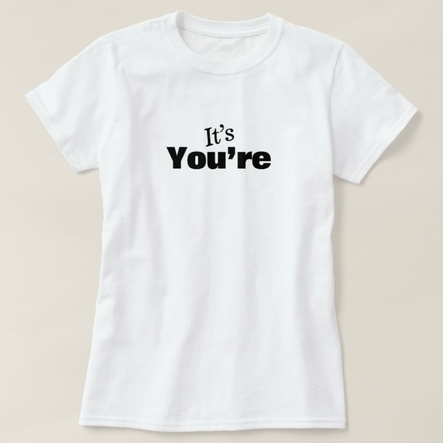 T-Shirt Police de Grammaire (Design devant)