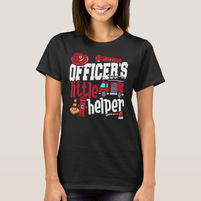 T-shirt Police de l'aide de l'enfant Pompier (Devant)
