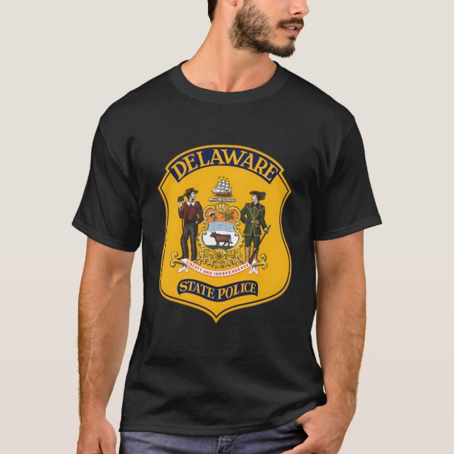 T-shirt Police de l'État du Delaware (Devant)