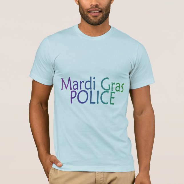 T-shirt Police de mardi gras (Devant)