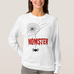 T-shirt Police de Momster qui dégouline de sang et araigné