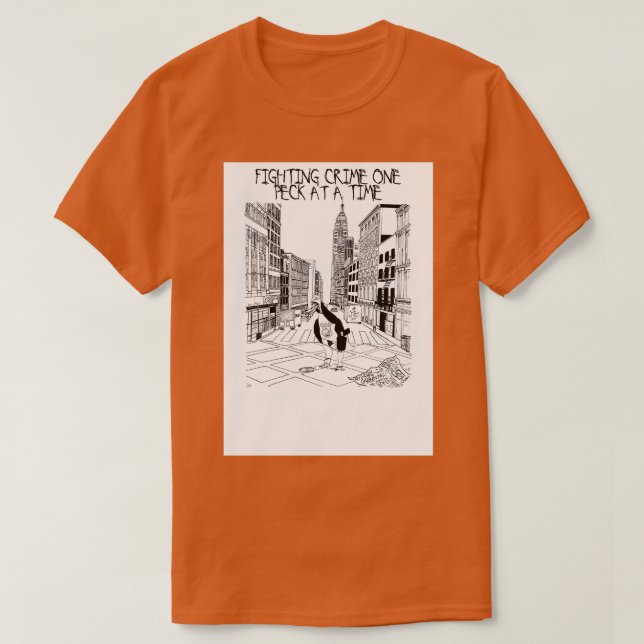 T-shirt Police de Pigeon (Design devant)