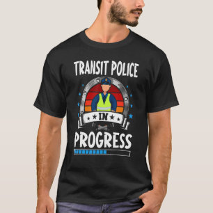 T-shirt Police De Transit En Cours Étudiant De Stagiaire