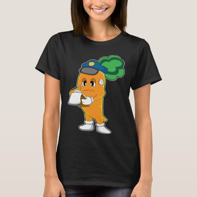 T-shirt Police des billets de carottes (Devant)