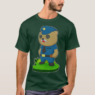 T-shirt Police des lunettes de soleil