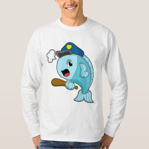 T-shirt Police des poissons casquette de police