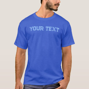 T-shirt Police désistée Profondeur Royal Bleu double face