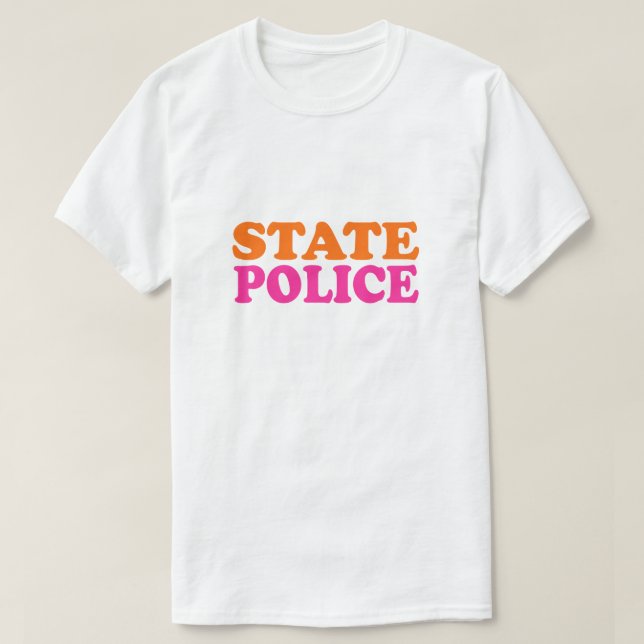 T-shirt Police d'État du Massachusetts (Design devant)