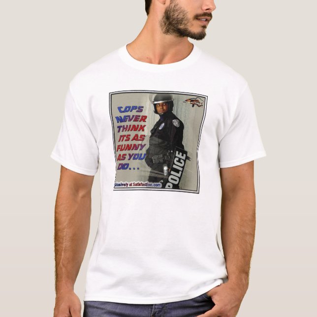 T-shirt police drôle (Devant)