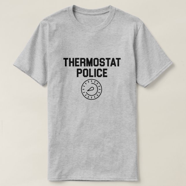 T-shirt Police du Thermostat (Design devant)