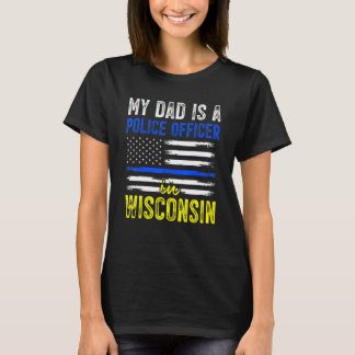 T-shirt Police du Wisconsin Papa