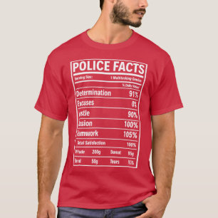 T-shirt Police Faits Fier Police T Shirts Pour Le Cadeau D