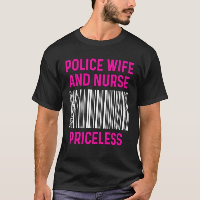 T-shirt Police Femme Infirmière Vie Rn Maman 39 (Devant)