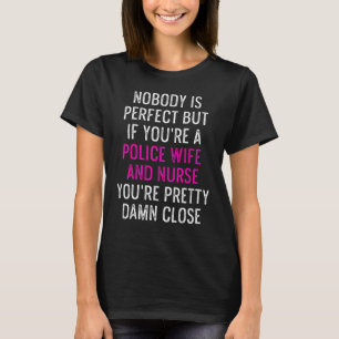 T-shirt Police Femme Infirmière Vie Rn Maman 4