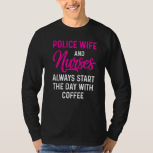 T-shirt Police Femme Infirmière Vie Rn Maman 41
