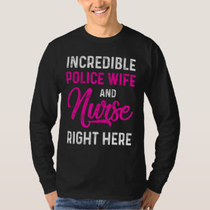 T-shirt Police Femme Infirmière Vie Rn Maman 5