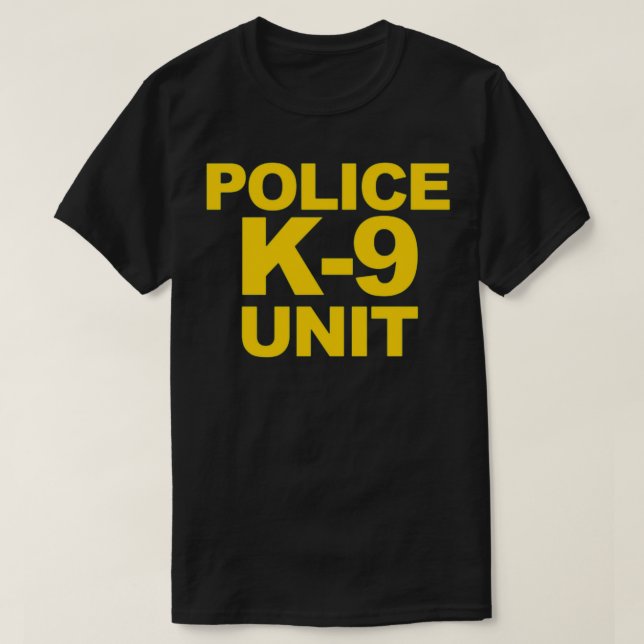 T-shirt Police K9 Unité avant Imprimer Police (Design devant)