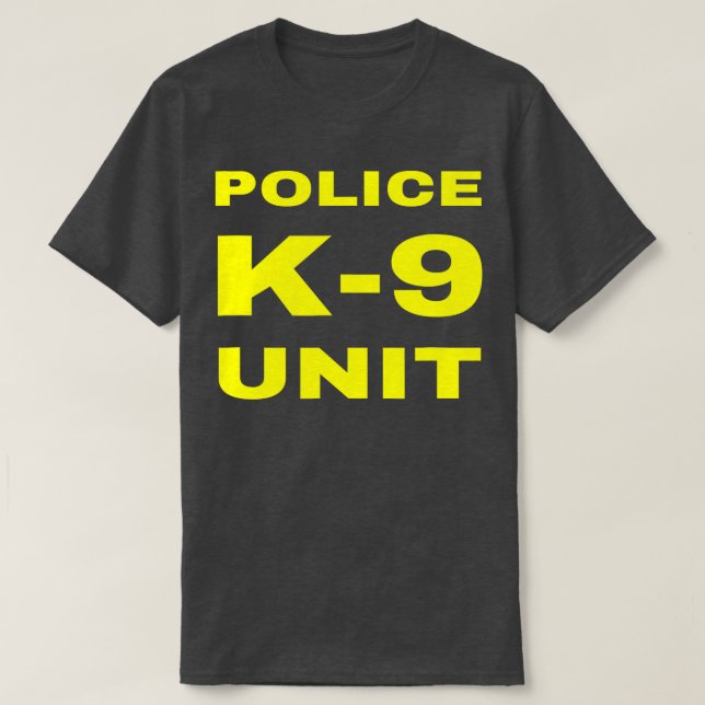 T-shirt Police K9 Unité Officier tactique K9 Chien Handler (Design devant)