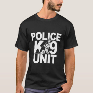 T-shirt Police K-9 Unité Ger Shepherd Avant Imprimer