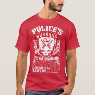 T-shirt Police Mari Fier Police T Chemises Pour Police G