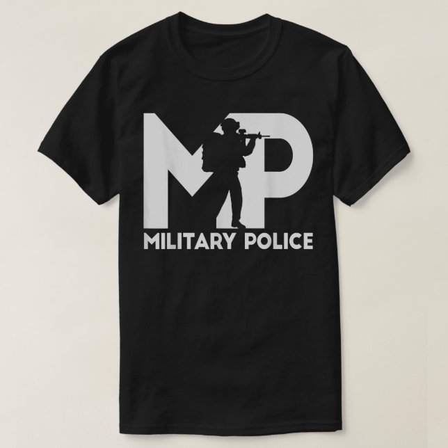 T-shirt Police militaire militaire de vétéran (Design devant)
