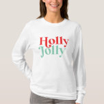 T-shirt Police moderne Boho Holly Jolly Noël<br><div class="desc">police moderne boho Baby il fait froid en dehors de la chemise de Noël saison.</div>