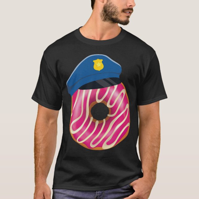 T-shirt Police Officer Donut beut beut (Devant)