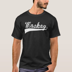 T-shirt Police rétro Vintage MACKAY Baseball