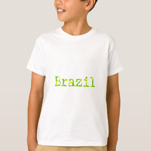 T-shirt Police verte et jaune du Brésil