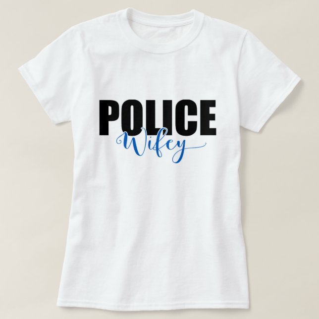 T-shirt Police Wifey (Design devant)