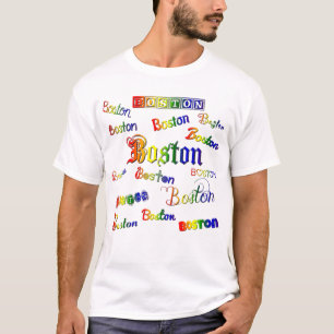 T-shirt Polices arc-en-ciel de Boston