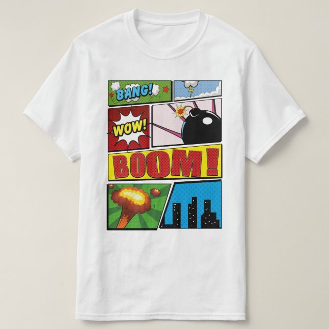 T-shirt Polices de bande dessinée ! (Design devant)