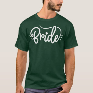 T-shirt Polices de caractères de mariage mignon pour femme