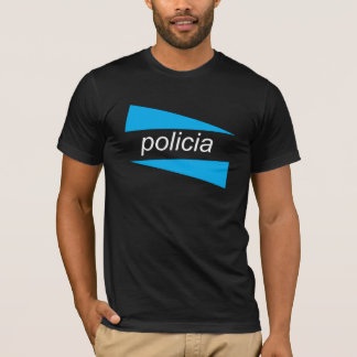 T-shirt POLICIA avec le bleu coince la chemise