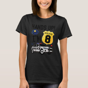 T-shirt Policier de 8e anniversaire garçon Police de huit