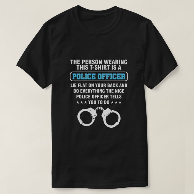 T-shirt Policier Policeman Policewaterhouse Officiers de p (Design devant)