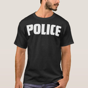 T-shirt Policière Costume Cop Officier Uniforme Halloween 