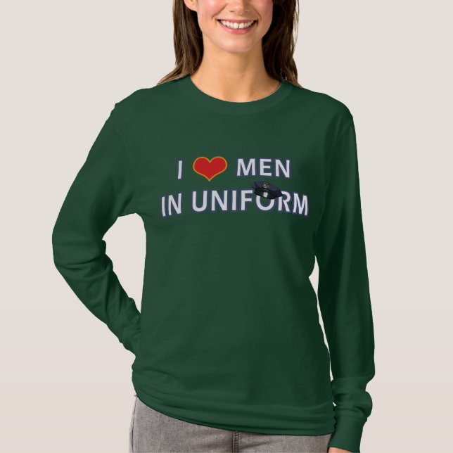 T-SHIRT POLICIERS DANS L'UNIFORME (Devant)