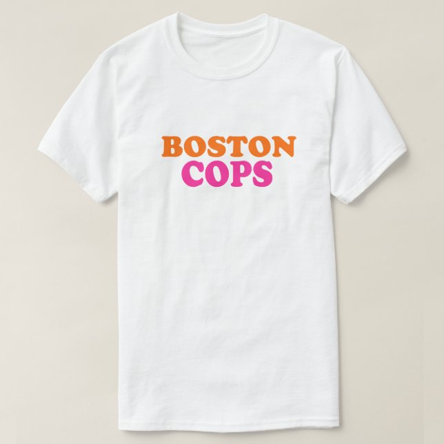 T-shirt Policiers de Boston Flics (Design devant)
